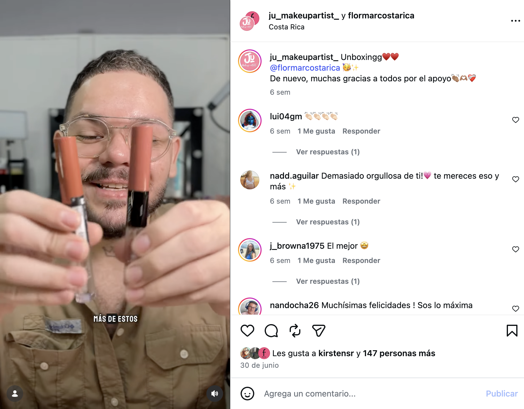 Flormar Makeup Masters — contenido en Instagram con creadores